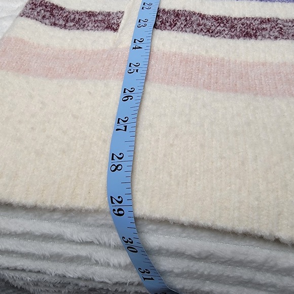 Anthropologie Elana Striped Tunic Sweater M Drop Shoulder Cozy Wool Blend Boho - Picture 6 of 11